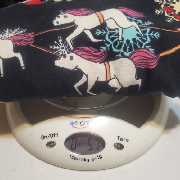 XMAS Santa Unicorn Reindeer Whimsical Size M LuLaRoe Butter Soft High Low Amy - Picture 12 of 12